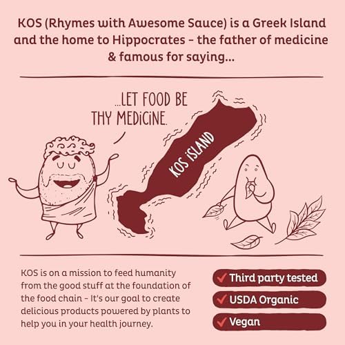 KOS Mushroom Coffee - USDA Certified Organic - Dark Chocolate Mocha Flavor - Mushroom Coffee Latte Powder with Reishi, Cordyceps, Lion's Mane