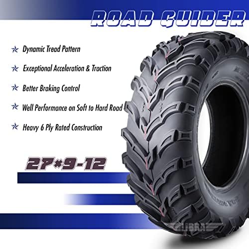 ROADGUIDER ATV Mud Tire 22x10-9 6PR for Honda Recon 250 Suzuki Ozark 250