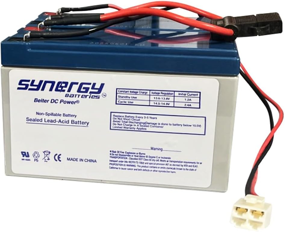 Increase Ride Time by 28% with 9ah High Performance Replacement Batteries, Razor MX350 Dirt Rocket Includes Battery Wiring Harness