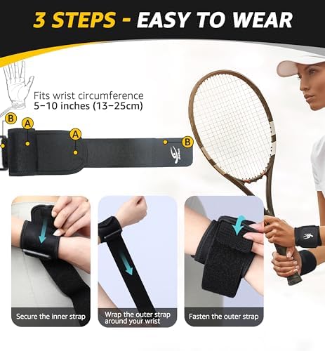 Wrist Compression Strap Wrist Brace Wrist Wraps for Fitness, Weight Lifting, Tendonitis, Carpal Tunnel Arthritis, Pain Relief