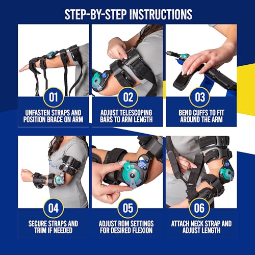 Hinged Elbow Brace, Arm Immobilizer & Stabilizer, L3761 | Elbow support brace that aids post-op recovery & tendon repair