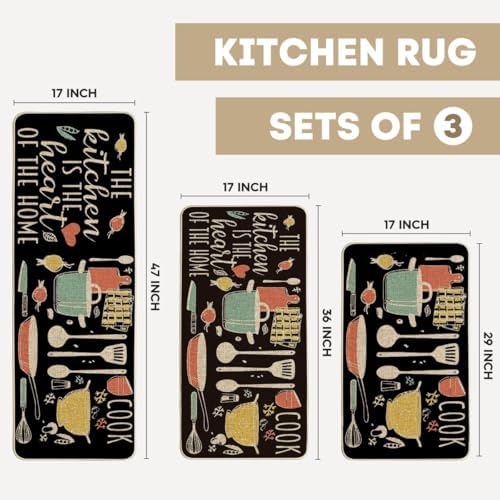 Artoid Mode The Kitchen is The Heart of The Home Kitchen Mats Set of 2