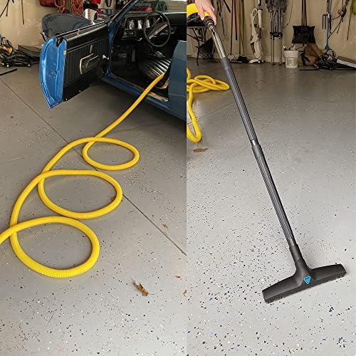 Wessel-Werk Garage Central Vacuum Hose Kit with 35-Foot Yellow Crushproof Hose and Accessories