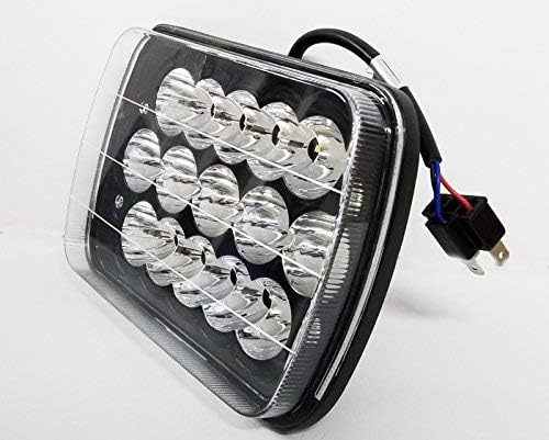 1 pair of 7x6 5x7 BLACK LED Headlights H6054 Lamps replacements