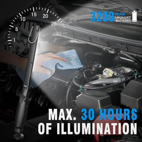 Dr. Prepare LED Work Light, 700 Lumens Rechargeable Work Lights, Cordless Portable Magnetic COB LED Work Light, Inspection Light for Car Repair, Home, Garage, Emergency