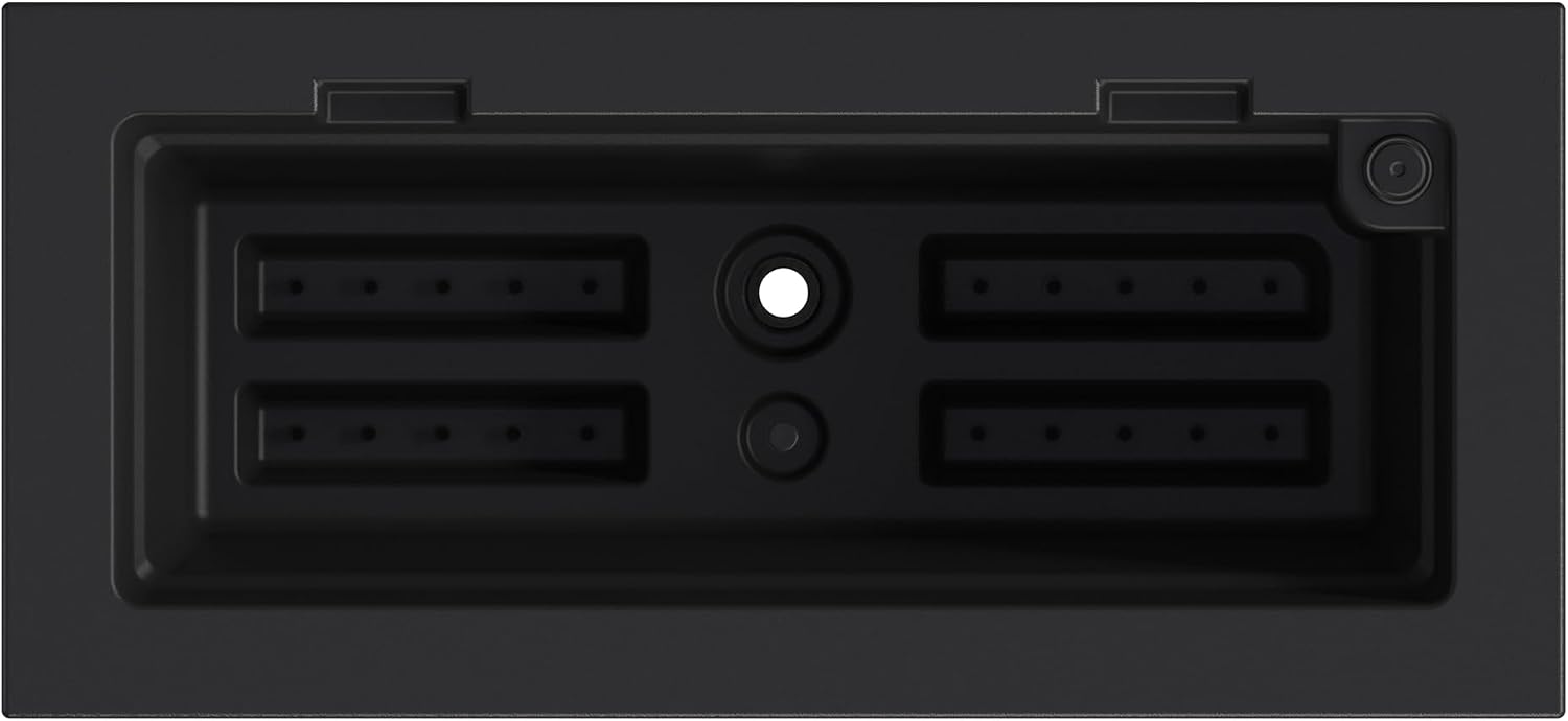 Mayne Fairfield 48in Self-Watering Rectangular Window Box Planter, Black | Self-watering, All season, Fade resistant, Mounting brackets included, Built-in overflow, 15-year warranty