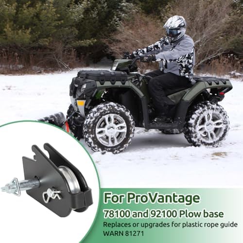 MOTOQUEEN 81630 Snow Plow Pulley Assembly ATV Plow Pulley Upgrade Kit | for ProVantage 78100 and 92100 Plow base