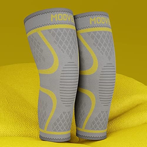 Modvel Compression Knee Brace for Women & Men - 2 Pack Knee Brace for Women Running Knee Pain, Knee Support Compression Sleeve
