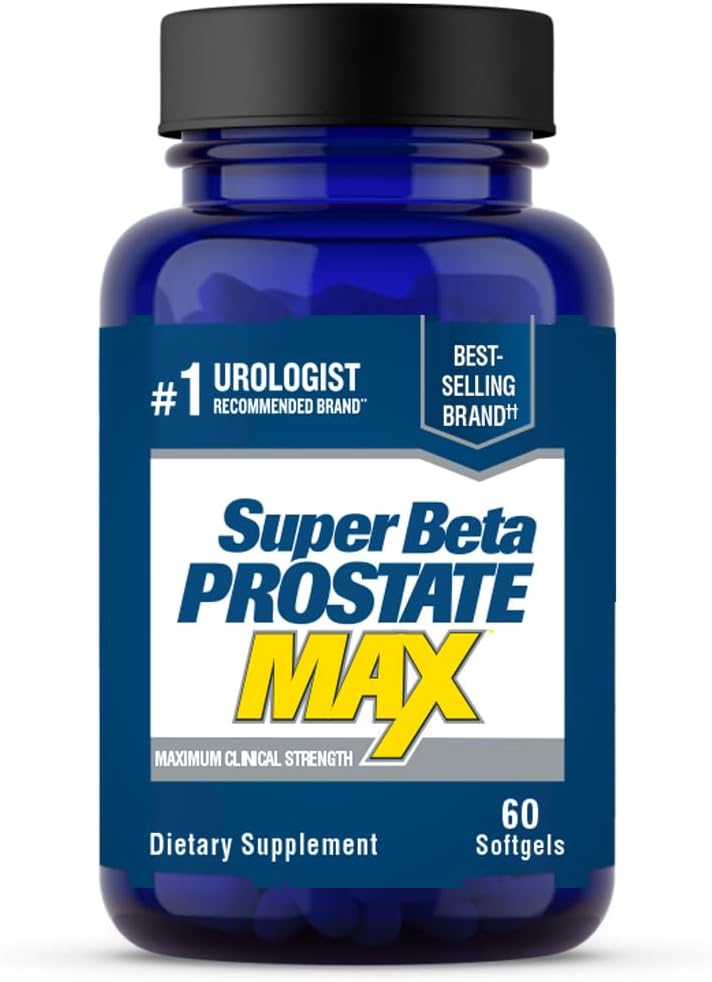 SUPER BETA PROSTATE Max - Prostate Health Supplements for Men, 60ct | Saw Palmetto, Reduce Bathroom Trips, Promote Sleep