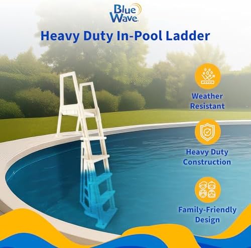 Blue Wave NE1175 Heavy Duty In-Pool Ladder - White