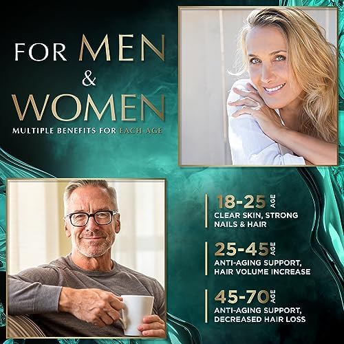 Liquid Collagen for Women and Men - 30, 000mcg Hydrolyzed Collagen Peptides Liquid with Biotin Vitamins for Hair, Skin