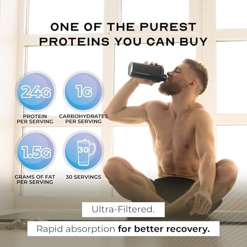 Muscle Feast 100% Grass Fed Whey Protein Powder Blend, Chocolate (2lb) | Whey Concentrate, Isolate & Hydrolyzed Protein Powder, All Natural, Hormone Free Pasture Raised Whey Protein for Women & Men