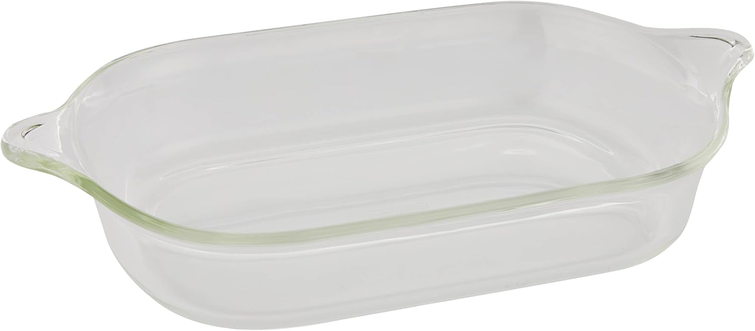 Lock & Lock llg583 Rectangular Clear Glass Baking Dish 38.5 x 21.5 x 7,5 cm, 2.8 Litre