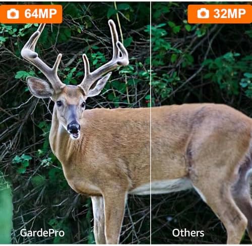 GardePro A3S Trail Camera, 64MP Photo, 1296P HD Video with Sound