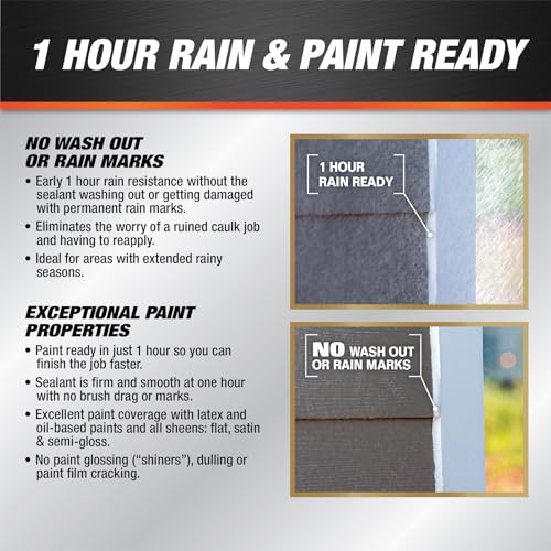 DAP Dynaflex Ultra Advanced Exterior Sealant, White, 10.1 Oz (7079818211)