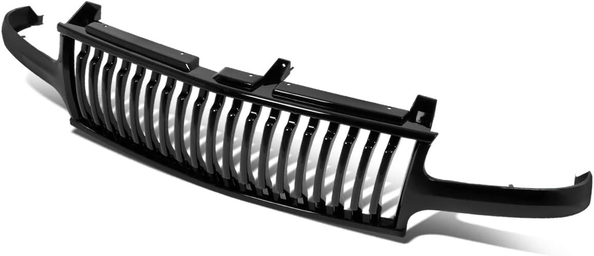 Auto Dynasty Front Bumper Grille Compatible with 1999-2002 Chevy Silverado / 2000-2006 Tahoe Suburban 1500 2500, Badgeless Vertical Style