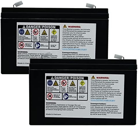 PowerStar2 Pack - 6V 10Ah UB6120 UPS Battery Replaces 10ah Enduring 3FM10 T2, 3-FM-10