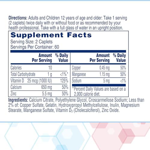 Citracal Maximum Plus Calcium Supplement - Calcium Citrate with Vitamin D3, Zinc, & Essential Minerals for Bone Health Support, Ages 12+