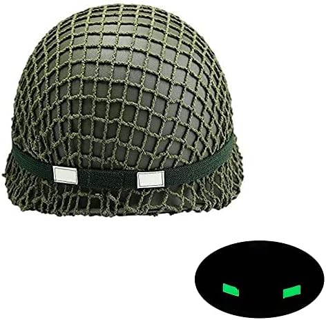 Perfect WW2 US Army M1 Green Helmet Replica with Net/Canvas Chin Strap DIY Painting