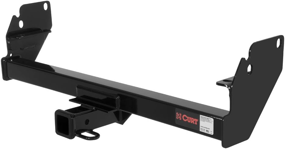 CURT Class 3 Trailer Hitch 2" Receiver with 4-Way Flat Output Custom Wiring Harness fits 2005-2015 Tacoma | Resists Rust, Chipping