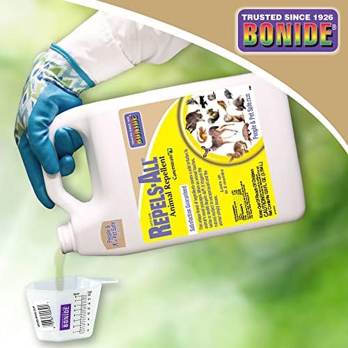 Bonide Repels-All Animal Repellent, 128 oz Concentrate | Outdoor Pest Control, Deter Deer from Garden, People & Pet Safe