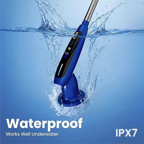 2026 Upgraded Electric Spin Scrubber: 120 Min Runtime, IPX7 Waterproof Cordless Power Scrubber, Adjustable Extension Handle, 8 Heads