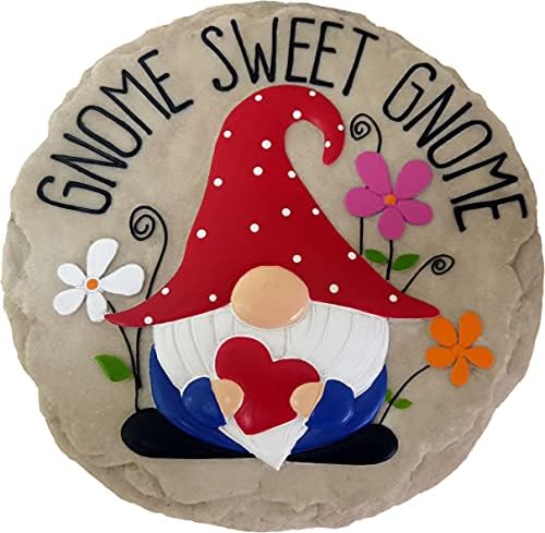 Spoontiques - Garden Décor - Nut House Stepping Stone - Decorative Stone for Garden