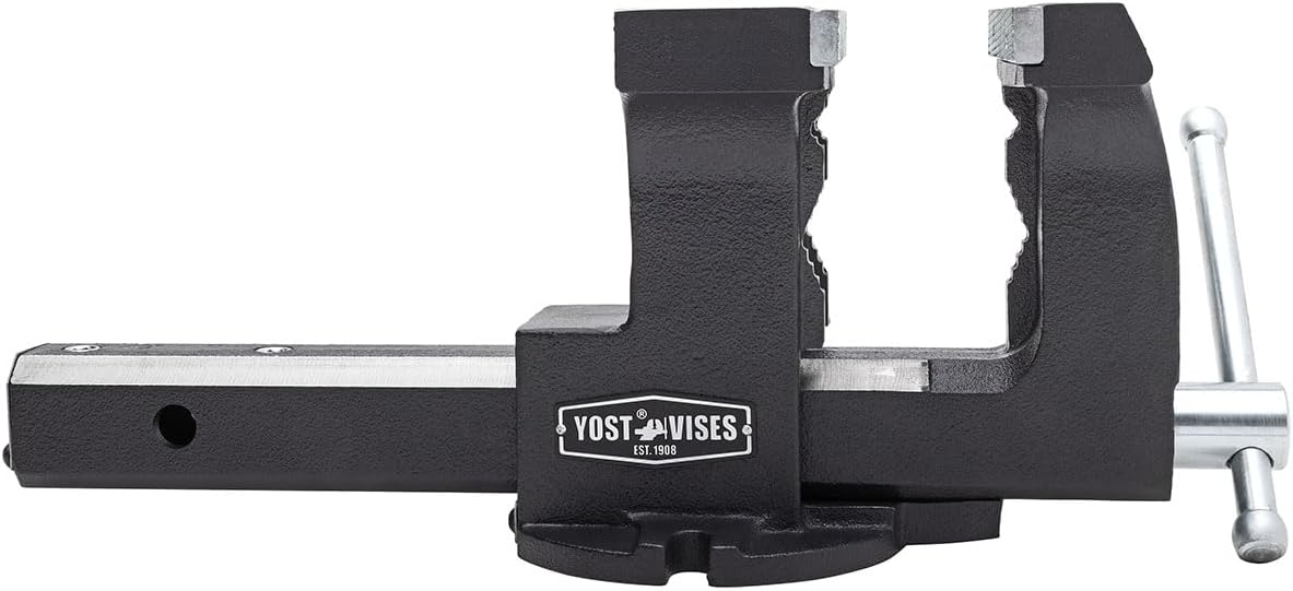 Yost Vises LV-4 Homeowner's Vise | 4.5 Inch Jaw Width with a 3 Inch Jaw Opening Home Vise | Secure Grip with Swivel Base | Blue