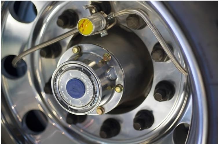 Crossfire Dual Tire Pressure Equalization System, 90 PSI, one per pkg. (CF90STABT) | Maximizes Tire Life, Improves Fuel Mileage, Visual Pressure Gauge
