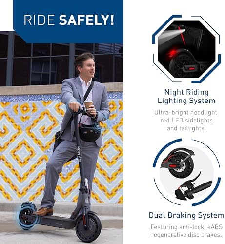 Hiboy S2 Pro Electric Scooter, 500W Motor, 10" Solid Tires, 25 Miles Range