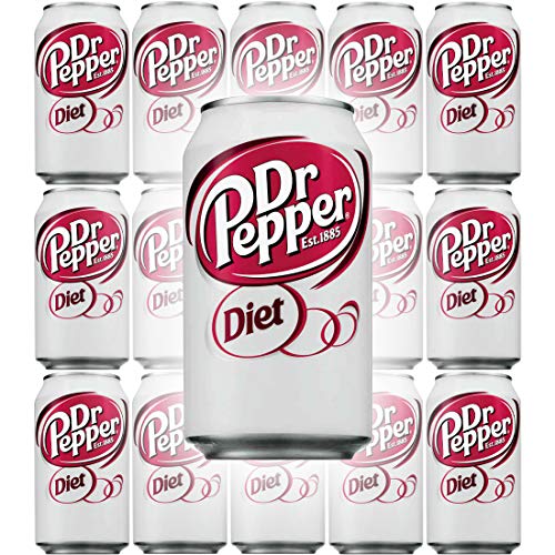 Diet Dr Pepper Soda, 12 Fl Oz Can (Pack of 15, Total of 180 Oz)