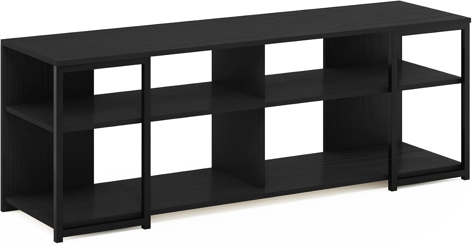 Furinno Fowler Multipurpose TV Stand Bookshelves, French Oak Grey