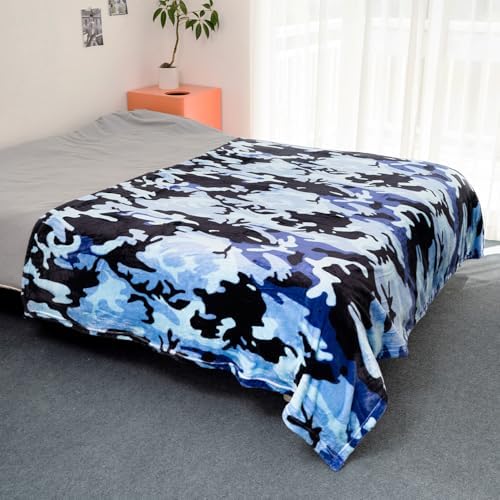 HommomH Camo Blanket Hunting Army Camo Throw Blanket Veteran Gifts