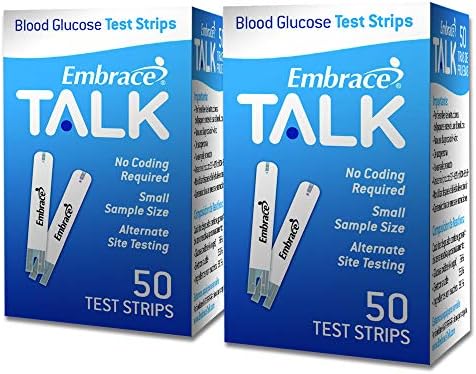 Omnis Health Embrace Blood Glucose Test Strips 100ct