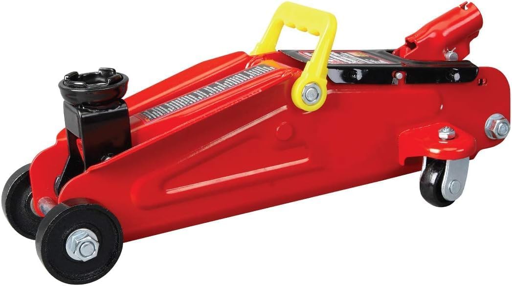 BIG RED AT84007R Torin Hydraulic Low Profile Service/Floor Jack with Dual Piston Quick Lift Pump, 4 Ton (8,000 lb) Capacity, Red