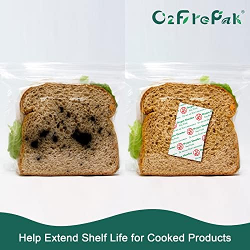 O2frepak 100CC(100Packets) Food Grade Oxygen Absorbers Packets Food Storage