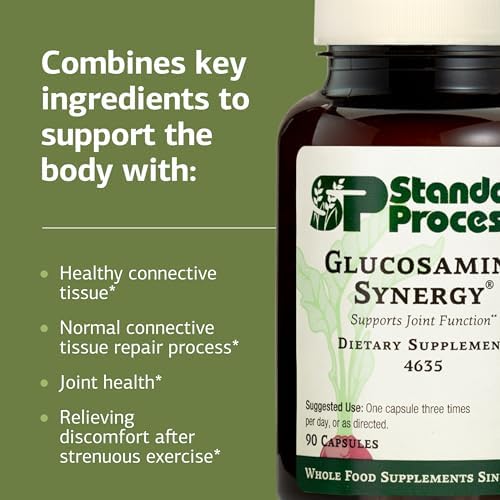 Standard Process Glucosamine Synergy - Joint Health Support Supplement - Connective Tissue with Boswellia Serrata - Whole Food-Based with Manganese
