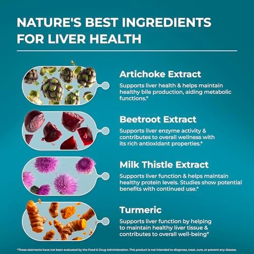 PUREHEALTH RESEARCH Liver Health – Liver Cleanse Detox & Repair Supplement
