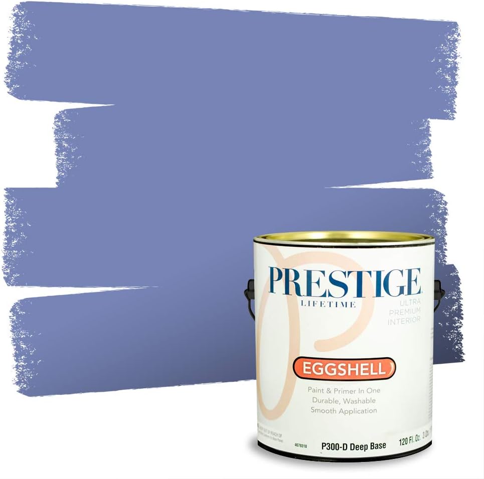 PRESTIGE Paints Exterior Paint and Primer In One, 1-Gallon, Satin, Comparable Match of Sherwin Williams* Blueblood*