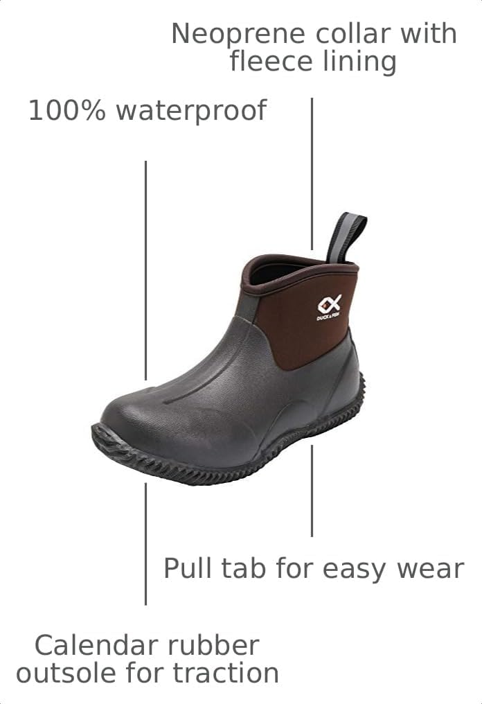 Duck and Fish Men Neoprene Ankle Hunting Work Shoe