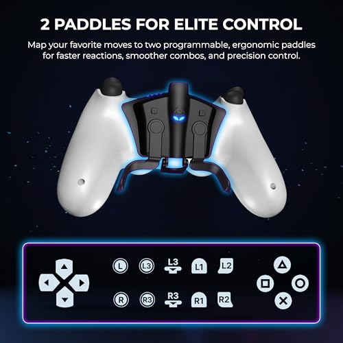 Collective Minds Strike Pack FPS Dominator for PS4 | Wired Controller MOD Kit with 2 Remappable Paddles | Built-In Mods