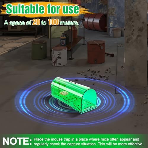 4 Pcs Humane Live Mouse Traps No Kill Reusable Mice Trap Catch