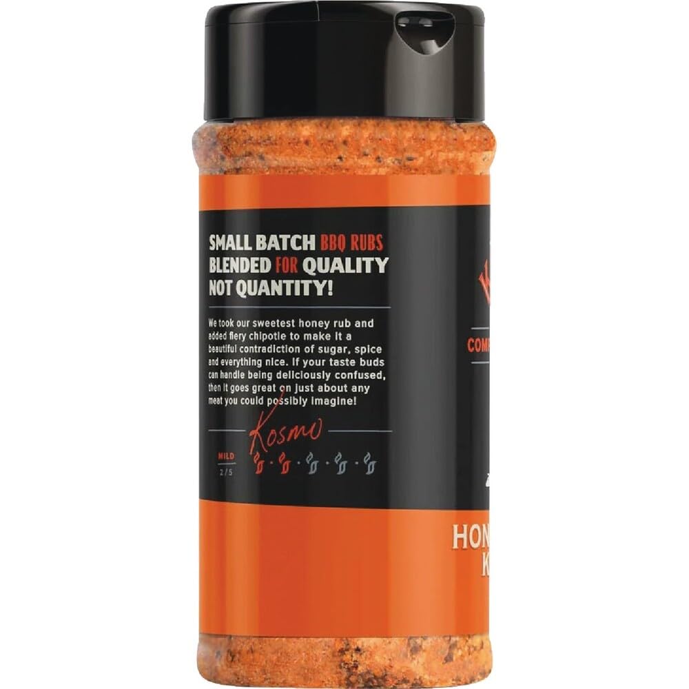Kosmos Q Killer Bee Chipotle Honey BBQ Rub 12.6 oz.