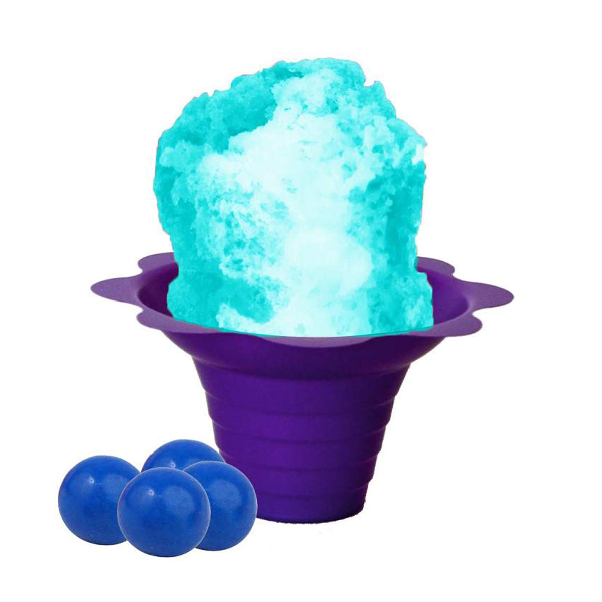 Hypothermias Shaved Ice and Snow Cone Syrup Unsweetened Flavor Concentrate - 4 Fl. Oz - Makes 1 Gallon of Ready to Use Syrup - Blue Bubble Gum