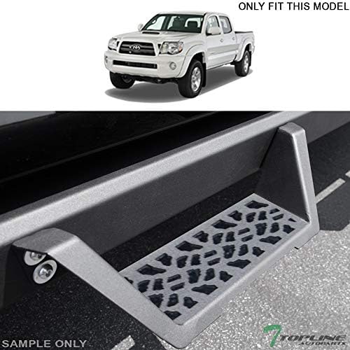 Matte Black Modular Drop Step Side Nerf Bars Rail Running Boards Compatible with 05-22 Toyota Tacoma Double (Crew) Cab