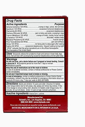 Hyland's Leg Cramps PM Tablets 50 ea 50 Count (Pack of 2)