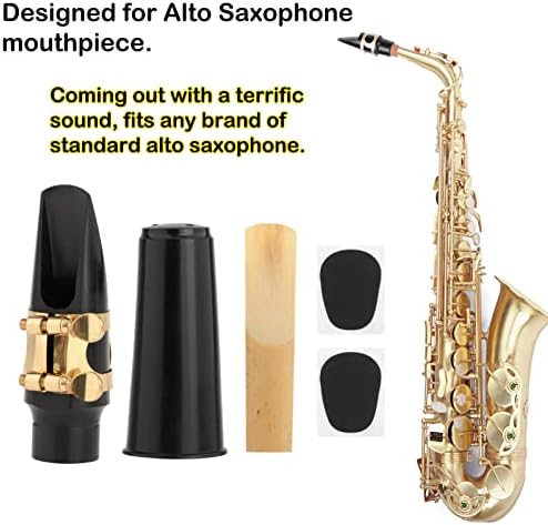 Alto Saxophones Mouthpieces Kit with Ligature, One Reed and Cap | Saxophone Mouthpieces with Easy Response and Comfortable Feel, Ideal for Beginners