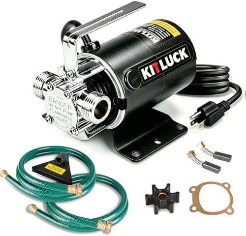 Water Transfer Garden Pump, 1.6 HP 1000GPH Portable Electric Shallow Well Jet Pump, Stainless Steel Sprinkler Pressure Booster Pump for Pool Draining, Lawn Fountain, Irrigation, Water Removal