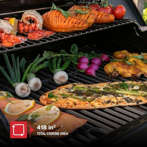Nexgrill Propane 3-Burner Gas Grill, Side Burner with Durable Steel Lid