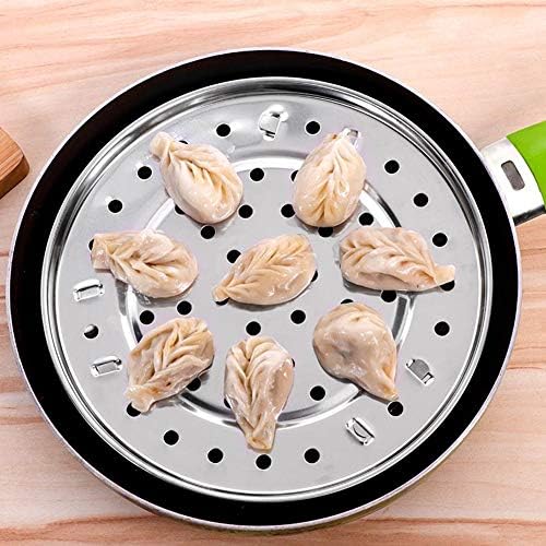 NRDBEEE Round Stainless Steel Rack 7.6" 8.5" 9.33" Inch Diameter Steaming Stand Canner Canning Racks Steamer Insert Stock Pot Steaming Tray Stand